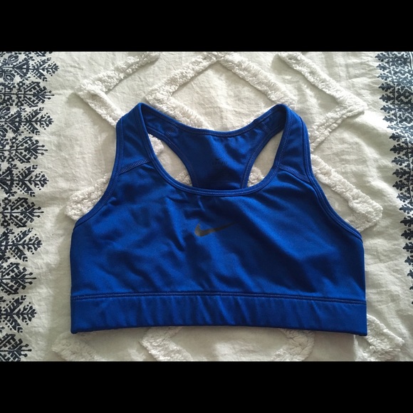 Small blue Nike sports bra - Picture 1 of 4